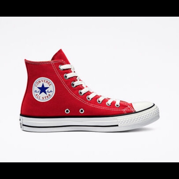 Red Chuck Taylor High Top Converse Unisex classics - Picture 1 of 6